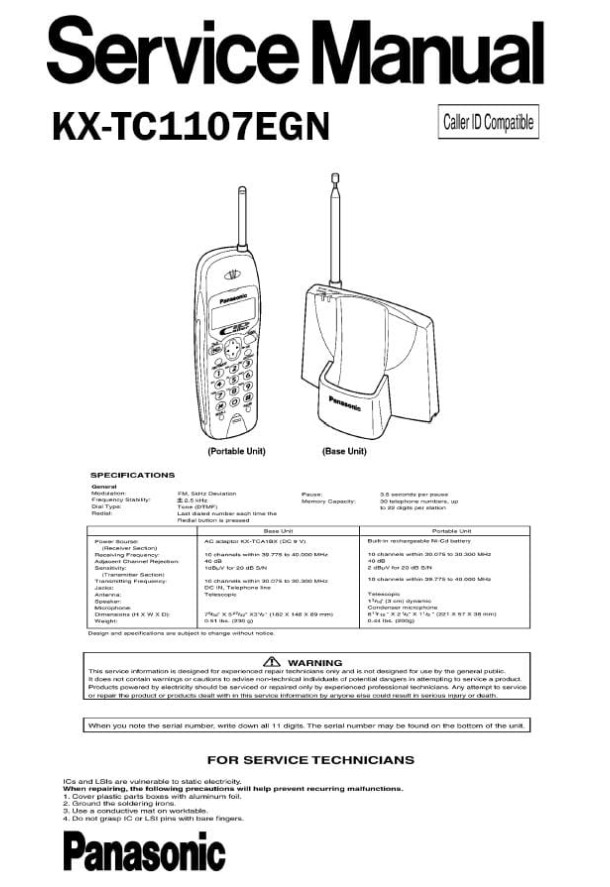 KX-TC1107EGN